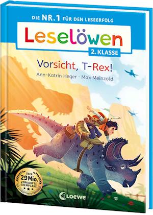 Cover for Ann-Katrin Heger · Leselöwen 2. Klasse - Vorsicht, T-Rex! (Buch) (2025)