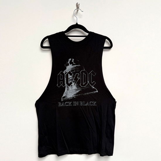 Cover for AC/DC · AC/DC Unisex Vest T-Shirt: Back In Black Bell (Black) (CLOTHES) [size S]
