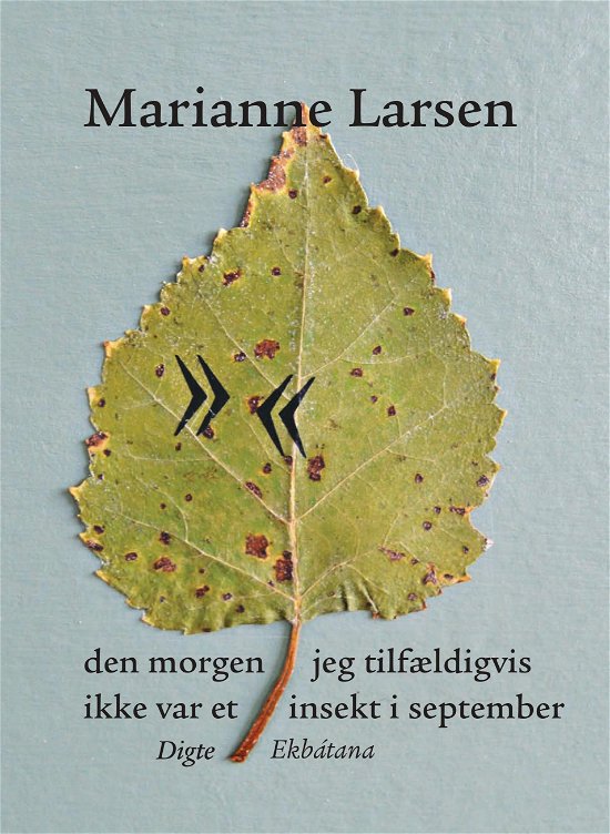 Cover for Marianne Larsen · Den Morgen Jeg Tilfældigvis Ikke Var et Insekt I September (Hæftet bog) [2. udgave] (2021)