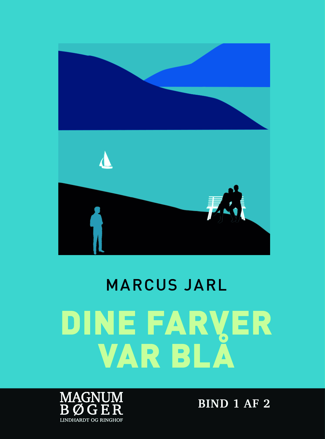 Cover for Marcus Jarl · Dine farver var blå (Storskrift) (Innbunden bok) [2. utgave] (2024)