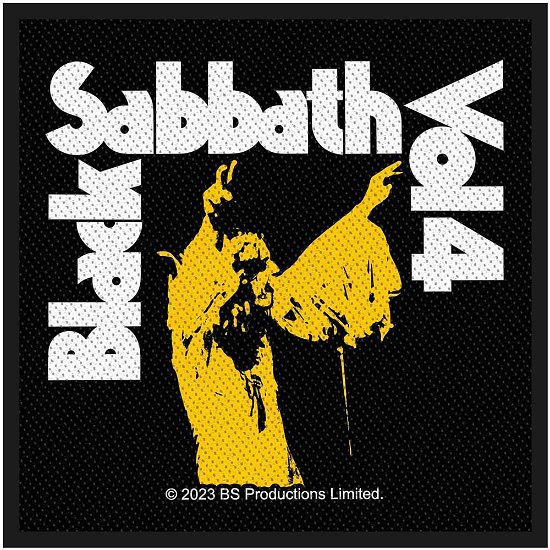 Cover for Black Sabbath · Black Sabbath Standard Printed Patch: Vol 4 (Patch)