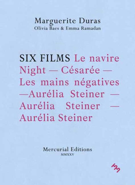 Cover for Marguerite Duras · Six Films (Paperback Book) (2025)