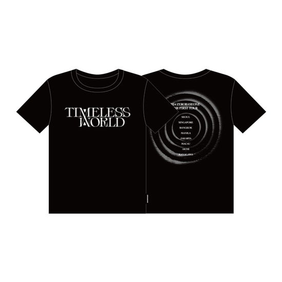 ZEROBASEONE · Timeless World - First Tour T-shirt (T-shirt) [size S] [Black edition] [Size small] (2024)