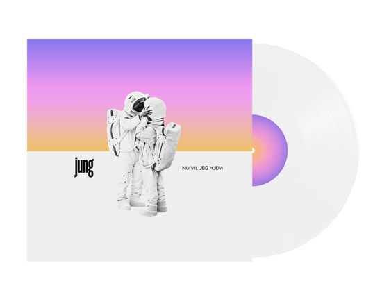 Cover for Jung · Nu vil jeg hjem (LP) [Hvid Vinyl edition] (2025)
