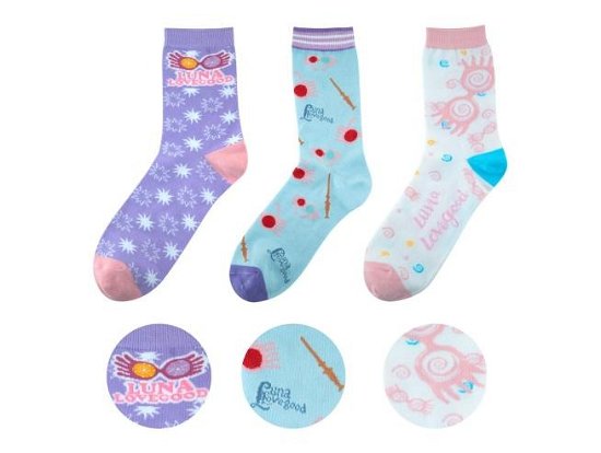 Harry Potter Socken 3er-Pack Luna Lovegood - Harry Potter - Merchandise -  - 4895205611214 - March 19, 2024