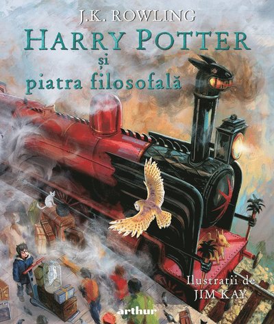 Cover for J.K. Rowling · Harry Potter si piatra filosofala. Ediția ilustrată (Hardcover Book) (2019)