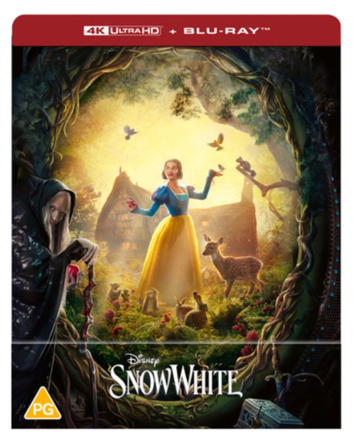 Cover for Snow White Live Action Uhd BD Stbk · Disneys Snow White (Steelbook) (4K Ultra HD) (2025)