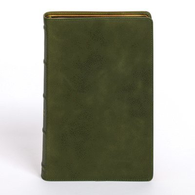 Cover for Csb Bibles by Holman · Holy Bible: Christian Standard Bible, Marbled Olive, Premium Calfskin, Giant Print, Holman Handcrafted Edition - Holman Handcrafted Collection (Hardcover Book) (2025)