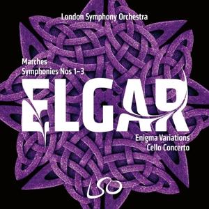 Cover for London Symphony Orchestra · Elgar: Symphonies Nos. 1-3 Enigma Variations (CD) (2023)