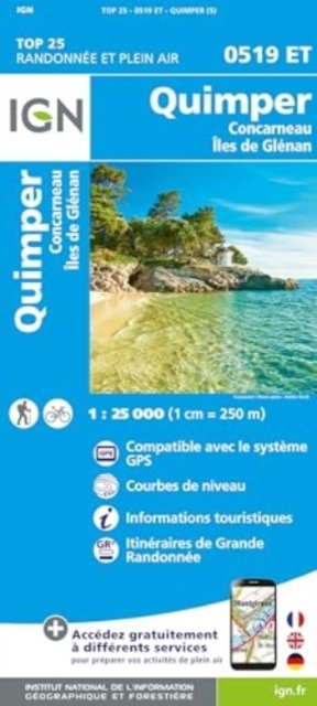 Cover for Quimper / Concarneau / Iles de Glenan - TOP 25 (Map) (2024)