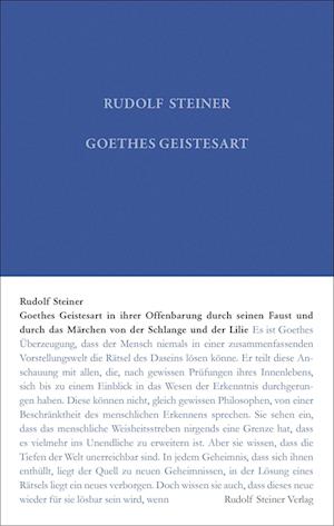 Cover for Rudolf Steiner · Goethes Geistesart (Book) (2024)