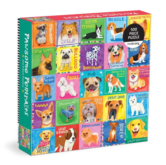 Cover for Mudpuppy · Pawsome Portraits 500 Piece Family Puzzle (GAME) (2025)