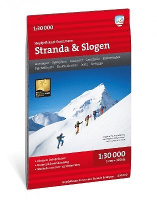Cover for Sunnmore: Stranda &amp; Slogen - Hoyfjellskart - High alpine map (Map) (2022)
