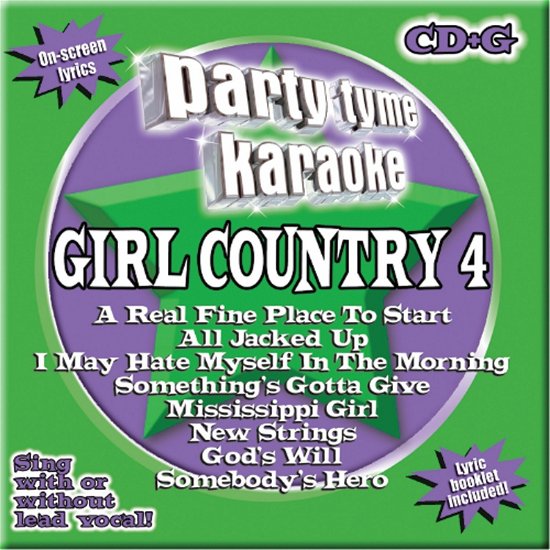 Cover for Party Tyme Karaoke · Party Tyme Karaoke-girl Country 4 (CD)