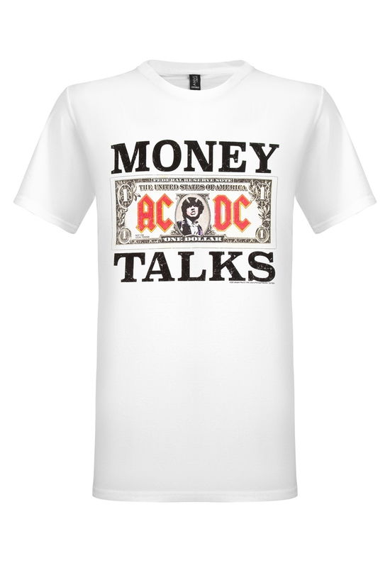 Cover for AC/DC · Money Talks (White) (T-shirt) [size XL] (2025)