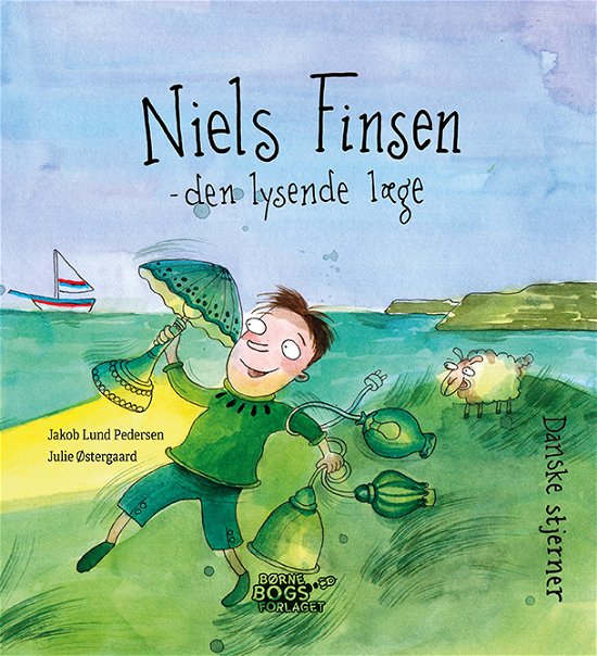 Cover for Jakob Lund Pedersen · Danske stjerner: Niels Finsen - den lysende læge (Inbunden Bok) [1:a utgåva] (2024)