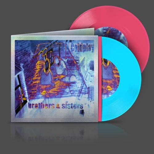 Cover for Coldplay · Brothers &amp; Sisters EP (7&quot;) [25th Anniversary Blue &amp; Pink Bio-Vinyl edition] (2024)