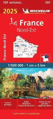 Cover for Michelin · Michelin National Maps: France Northeastern 2025 (Hardcover Book) (2024)