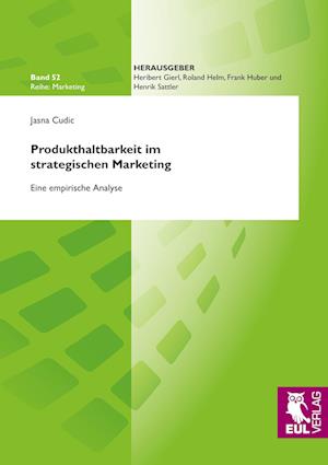 Cover for Jasna Cudic · Produkthaltbarkeit im strategischen Marketing (Paperback Book) (2011)