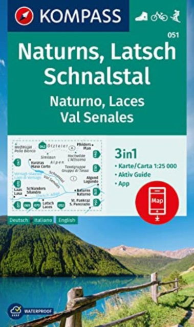 Cover for Xxx · 051 Naturns - Latsch - Schnalstal Naturno - Laces - Val Senales: 3In1 Wanderkart (Book)