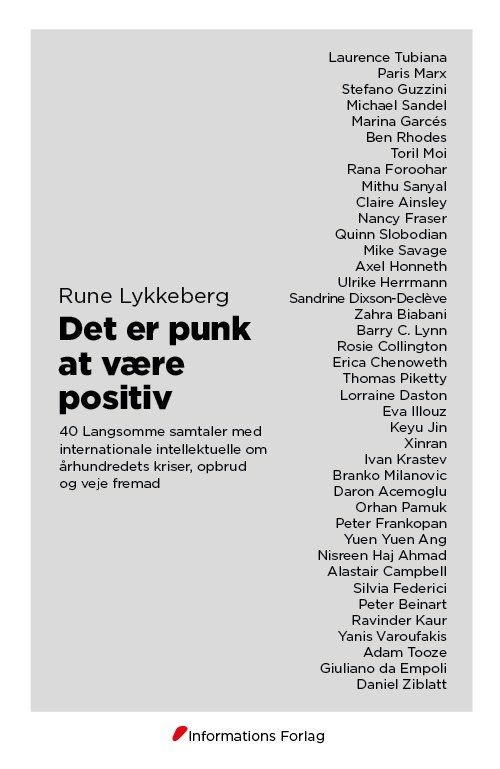 Cover for Rune Lykkeberg · Det er punk at være positiv (Sewn Spine Book) [1e uitgave] (2024)