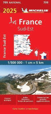 Cover for Michelin · Michelin National Maps: France Southeastern 2025 (Hardcover Book) (2024)