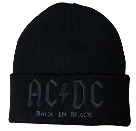 Cover for AC/DC · Acdc - Back In Black Beanie (Beanie) (2024)