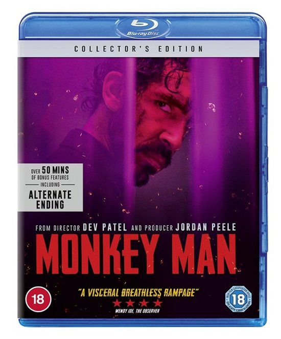 Cover for Dev Patel · Monkey Man (Blu-ray) (2024)