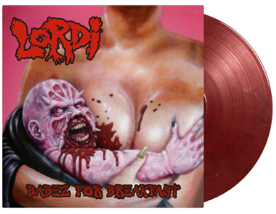 Cover for Lordi · Babez For Breakfast (LP) [Blood Red &amp; Black Marbled Vinyl edition] (2024)