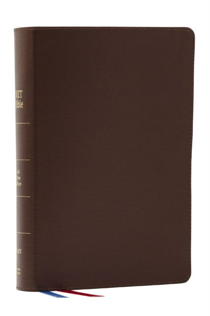 Cover for Thomas Nelson · NET Bible, Full Notes Edition (NET, Brown Genuine Leather, Comfort Print): Holy Bible (Leather Book) (2025)