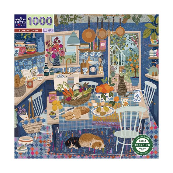 Cover for Eeboo · Puzzle 1000 Pcs - Blue Kitchen - (epztbuk (Leketøy)