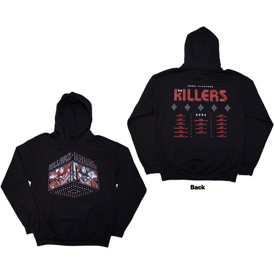 Cover for Killers - The · The Killers Unisex Pullover Hoodie: Tour '24 Rebel Diamonds (Black) (Back Print &amp; Ex-Tour) (Hoodie) [size XXL]