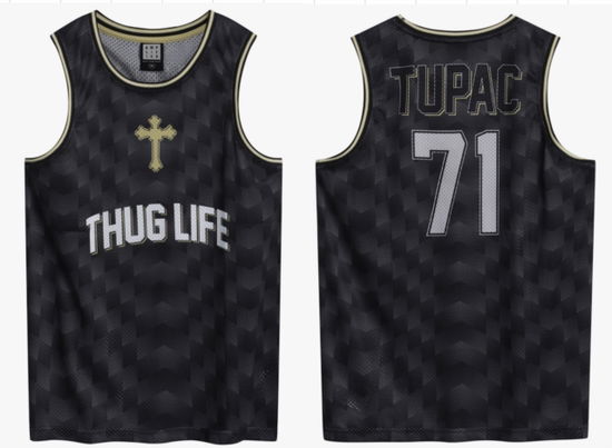 Cover for Tupac · Tupac Thug Life Black Basketball Jersey X- Small (T-shirt) (2025)