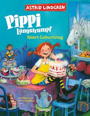 Cover for Astrid Lindgren · Pippi Langstrumpf feiert Geburtstag (Book) (2025)
