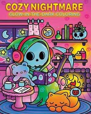 Cover for Editors of Thunder Bay Press · Cozy Nightmare Glow-in-the-Dark Coloring (Paperback Book) (2025)