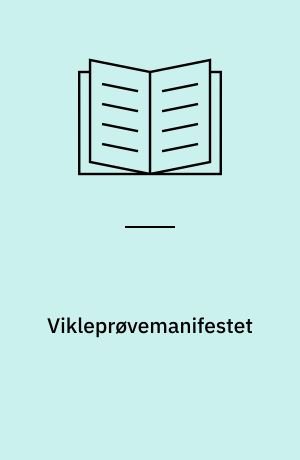 Cover for Astrid Skibsted · Vikleprøvemanifestet (Bog) (2020)