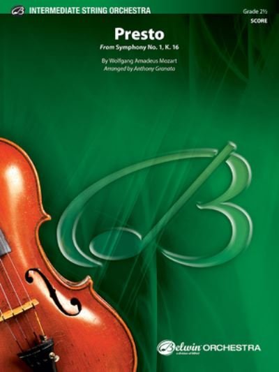 Cover for Wolfgang Amadeus Mozart · Presto (Bok) (2024)