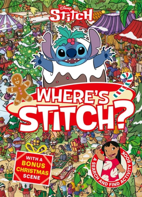 Cover for Walt Disney · Where's Stitch? LIMITED CHRISTMAS EDITION: A Disney search-and-find activity book (Paperback Book) (2025)