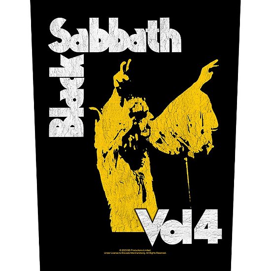 Cover for Black Sabbath · Black Sabbath Back Patch: Vol 4 (MERCH)
