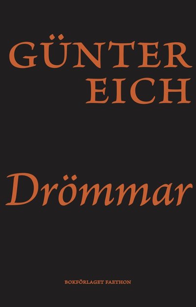 Cover for Günter Eich · Drömmar (Paperback Book) (2024)