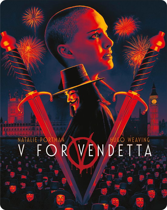 Cover for V For Vendetta Limited Edition Steelbook (4K Ultra HD) [Steelbook edition] (2025)