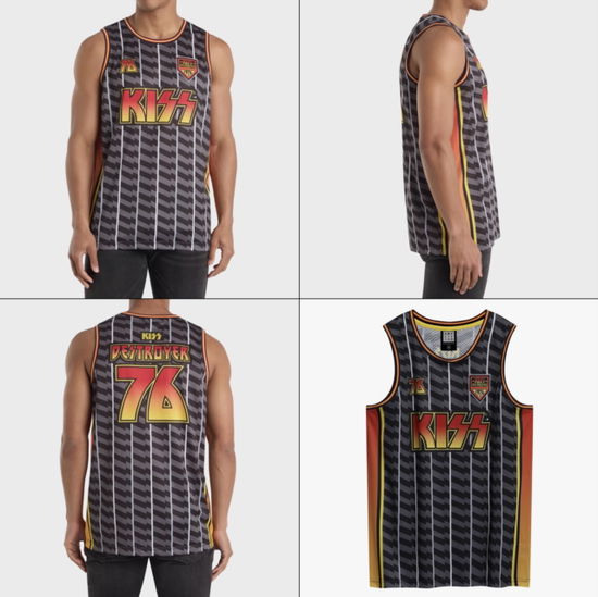 Cover for Kiss · Kiss Destroyer Black Basketball Jersey Large (T-shirt) (2025)