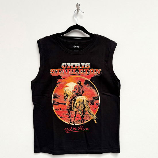 Cover for Chris Stapleton · Chris Stapleton Unisex Tank T-Shirt: White Horse (Black) (T-shirt) [size S]