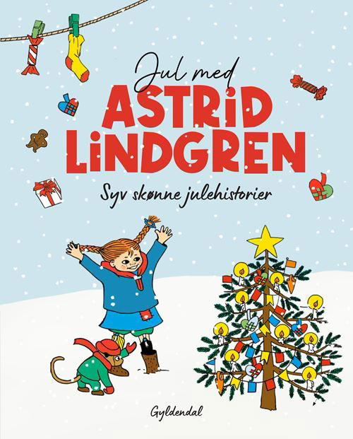 Cover for Astrid Lindgren · Astrid Lindgren; Julebøger: Jul med Astrid Lindgren. Syv skønne julehistorier (Bound Book) [1. Painos] (2025)