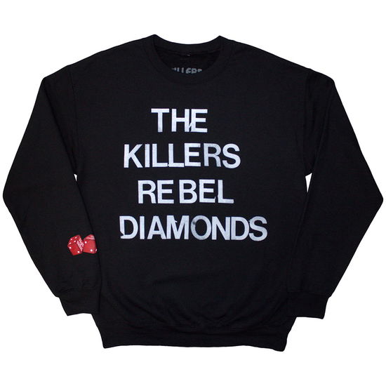 Cover for Killers - The · The Killers Unisex Sweatshirt: Tour '24 Rebel Diamonds Stacked (Black) (Ex-Tour) (CLOTHES) [size S]