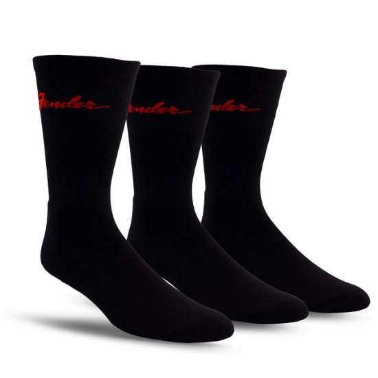 Cover for Fender · Fender Classic Logo Crew Socks 3 Pack (One Size) (CLOTHES) (2024)
