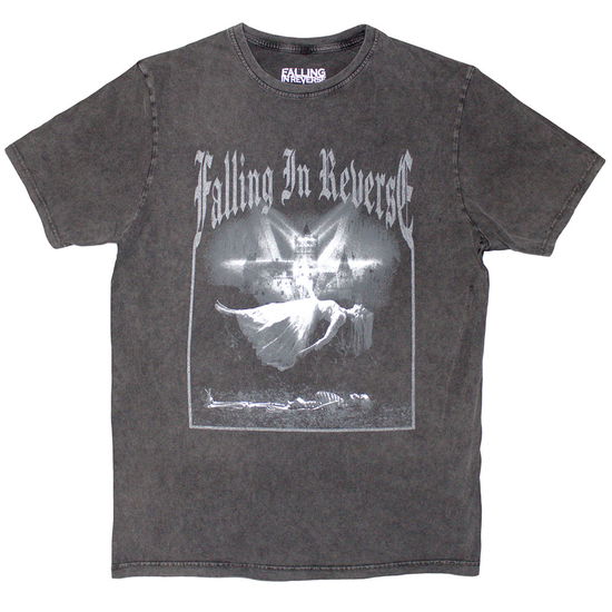 Cover for Falling In Reverse · Falling In Reverse Unisex Stone Wash T-Shirt: Floating (Charcoal Grey) (T-shirt) [size XL]