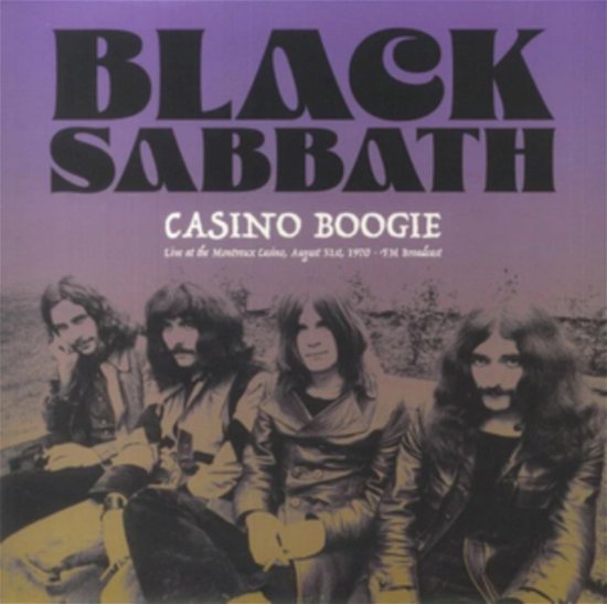 Cover for Black Sabbath · Casino Boogie: Live At The Montreux Casino. August 31st. 1970 - FM Broadcast (Colour Vinyl) (LP) (2024)