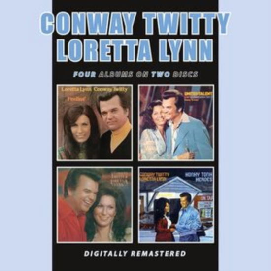 Conway Twitty & Loretta Lynn · Feelins / United Talent / Dynamic Duo / Honky Tonk Heroes (CD) (2024)