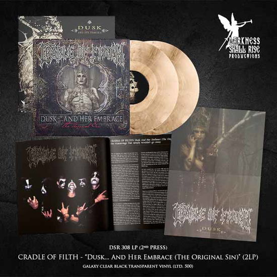 Cover for Cradle of Filth · Dusk and Her Embrace (The Original Sin) (2lp Galaxy Clear / Black Transparent) (LP) (2025)